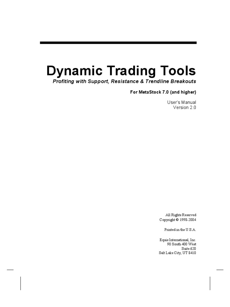 Dynamic Trading Tools | PDF | Technical Analysis | Market Trend