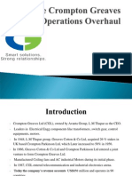 TheCrompton Greaves Operations Overhaul - Final