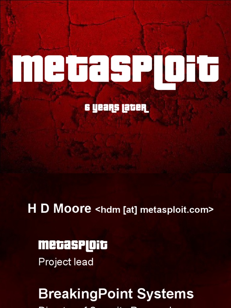 Metasploit 6: Evolution and Browser Autopwn | PDF | Computer Network ...