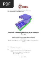 Projeto de Estruturas e Fundações de um edifício de Serviços
