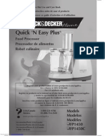 Black & Decker Food Processor Manual FP1450