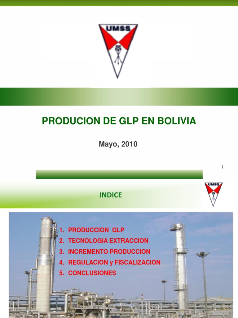 Producción y Regulación de GLP en Bolivia | PDF | Gas natural | Bolivia