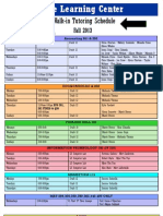 Walk in Tutoring Schedule Fall 2013 PDF