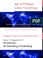 Séance 1 // Introduction: de Gutenberg À Zuckerberg