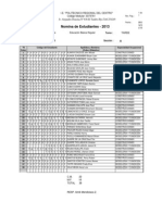 Nomina de Estudiantes - 2013