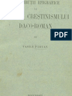 Vasile Pârvan Contribuții epigrafice la istoria creștinismului daco-roman	