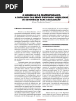 ARTIGO BOM - o moderno e o contemporâneo- A TOPOLOGIA DAS REDES PROPONDO VISIBILIDADE DE ESTRATÉGIAS PARA LOCALIZAÇÃO
