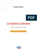 C7085 CD Le Génie Culinaire BTS 1ère Année