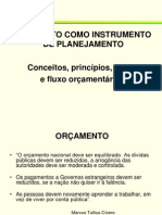 2.1 Orçamento como instrumento do planejamento governamental.