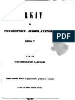 Ivan Kukuljevic Sakcinski Arkiv Za Povjestnicu Jugoslavensku KNJ IV