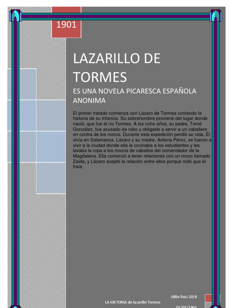 El Lazarillo de Torme 1 | PDF