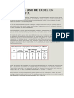 Uso Del Excel en Topografia.