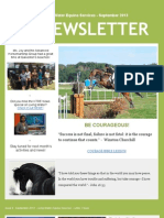 Living Water Equine Services Newsletter - September 2013