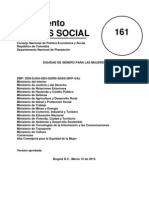 Conpes Social 161 de 2013 Equidad de Genero