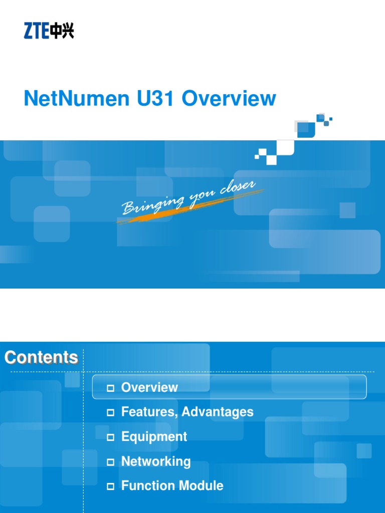 NetNumen U31: NMS Overview and Features | PDF | Backup | Server (Computing)