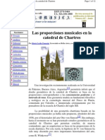 Las Proporciones Musicales en La Catedral de Chartres
