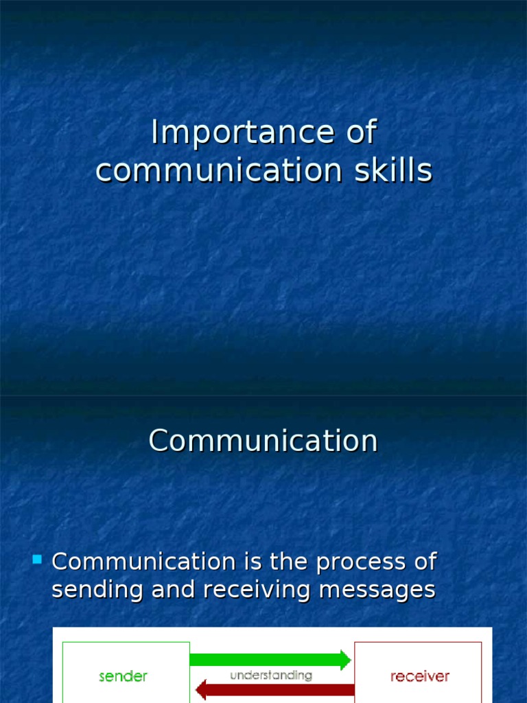Importance of Communication Skills | PDF | Communication | Behavioural ...