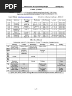 Course Syllabus: ENES 100 Introduction To Engineering Design Spring 2013