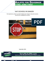 Education Report: Virginia's Schools in Danger