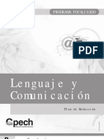 Plan de Redacción: Programa focalizado en Lenguaje y Comunicación
