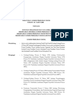 Peraturan KPU No. 06 Tahun 2008 Tentang Susunan Organisasi Dan Tata Kerja Sekretariat Jenderal KPU, Sekretariat KPUD Provinsi & Kabupaten Kota