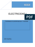 Informe Teorema Superposicion y Tevenin