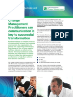 Change Management Practitioners International Article