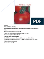 Tomate Soi Romanesc PONTICA DACIA
