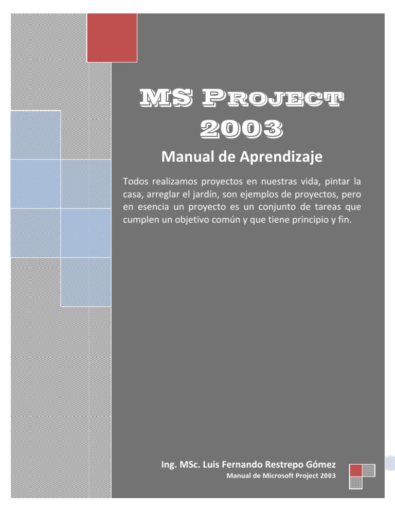 Microsoft Project 2003 | PDF | Microsoft | Archivo de computadora