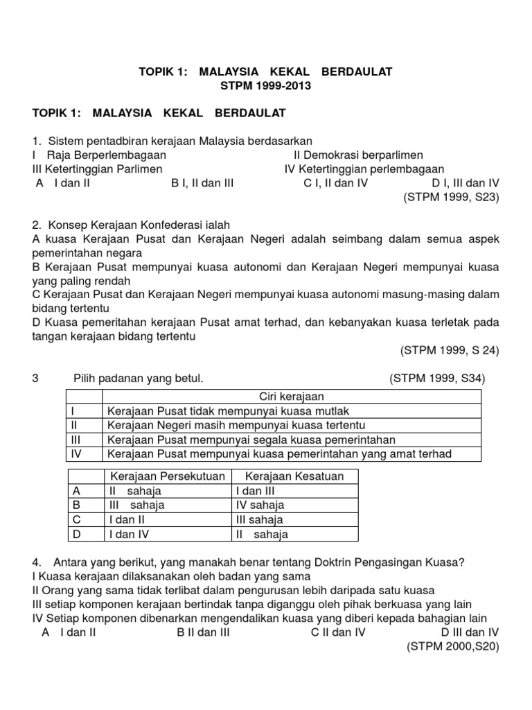 Soalan Objektif Bab 1 Pdf