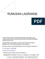 Rumusan Lagrange Dan Hamilton