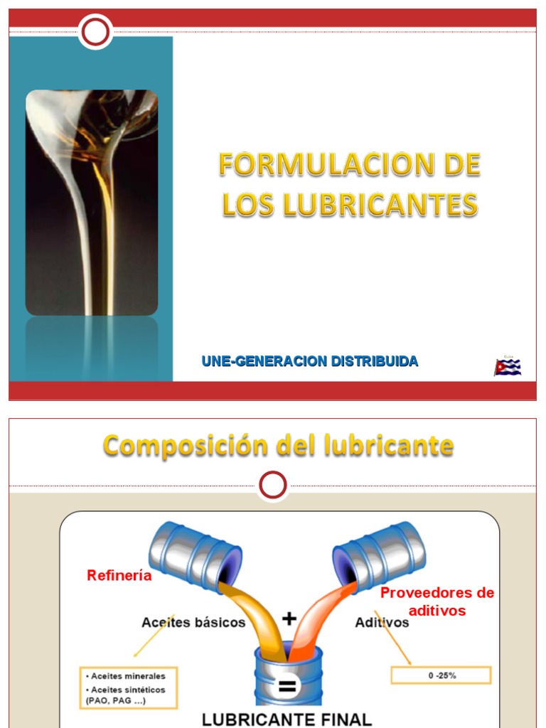 Formulacion de Lubricantes Lubricante Petróleo