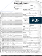 Character Burner Worksheet PDF