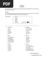 Ssat Upper Level Test Verbal Section