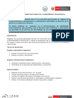 Diario Reflexivo Acompañante Protocolo de Intervención