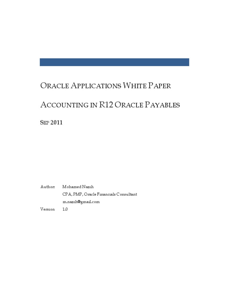 Oracle Accounting | PDF | Debits And Credits | Invoice