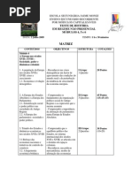 Matriz de História A, Módulos 4,5 e 6, Julho 2009