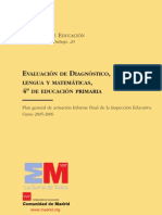 EVALUACIÓN DE DIAGNÓSTICO DE 4º DE EDUCACIÓN PRIMARIA