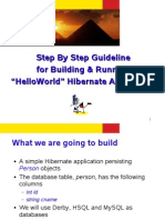 Step by Step Guideline For Building Running Hello World Hibernate Application