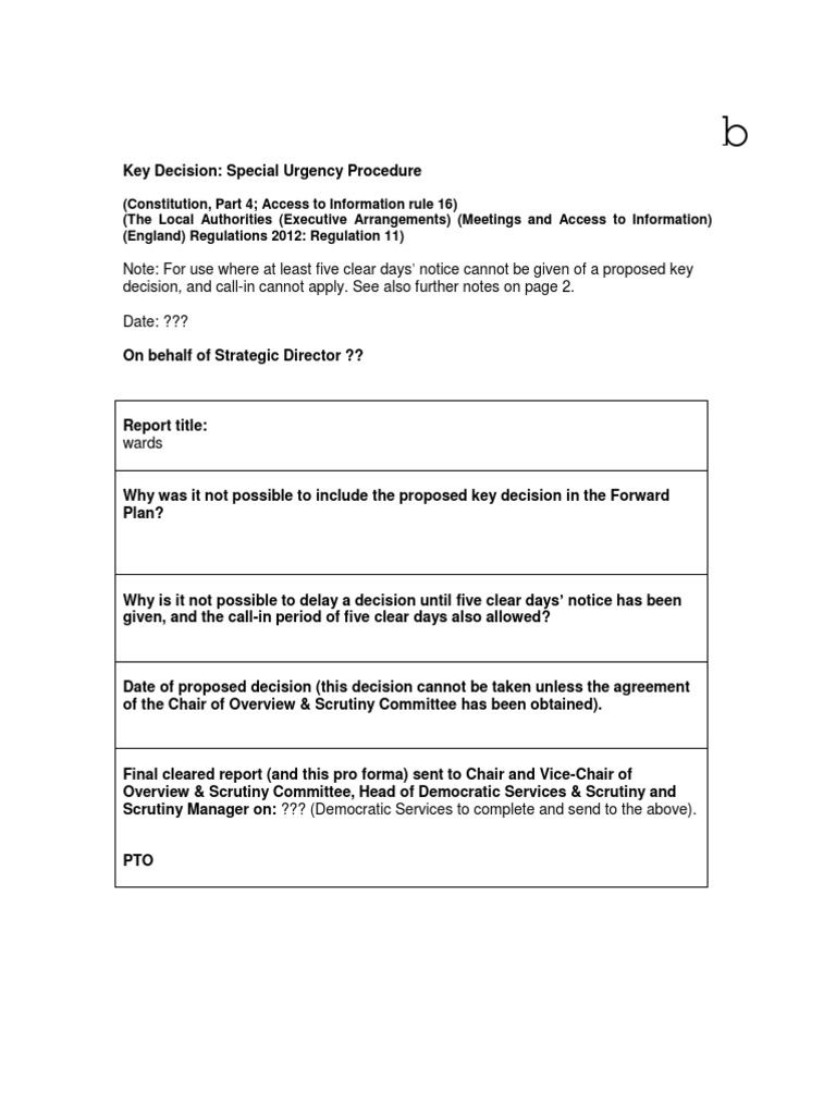 03 04 Special Urgency Public Notice | PDF | Business