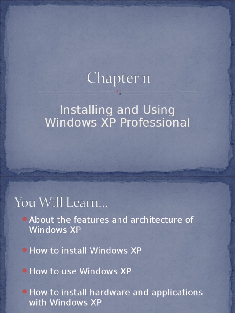 Installing Windows XP Professional Guide | PDF