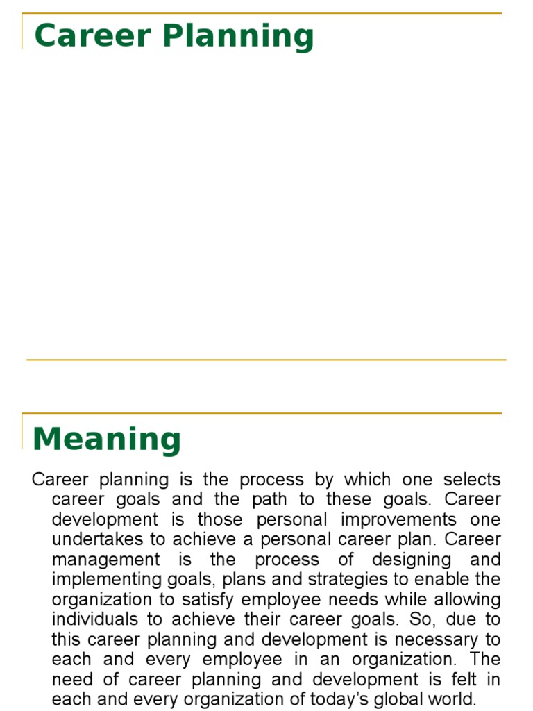 Essential Guide to Career Planning | PDF | Goal | Employment