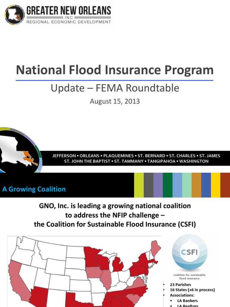 Gno Aog 13 - Update - Report Outline 8 13 | PDF | Flood Insurance | Flood