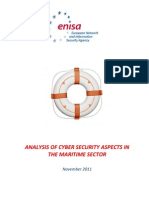 2011 ENISA Analysis of Cyber Security Aspects in The Maritime Sector 1 0