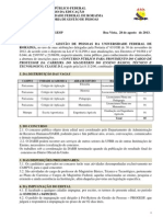 EDITAL 080-13 Edital Do Professor Efetivo Ensino Basico Tecnico Tecnologico - COLEGIO de APLICAO E EAGRO