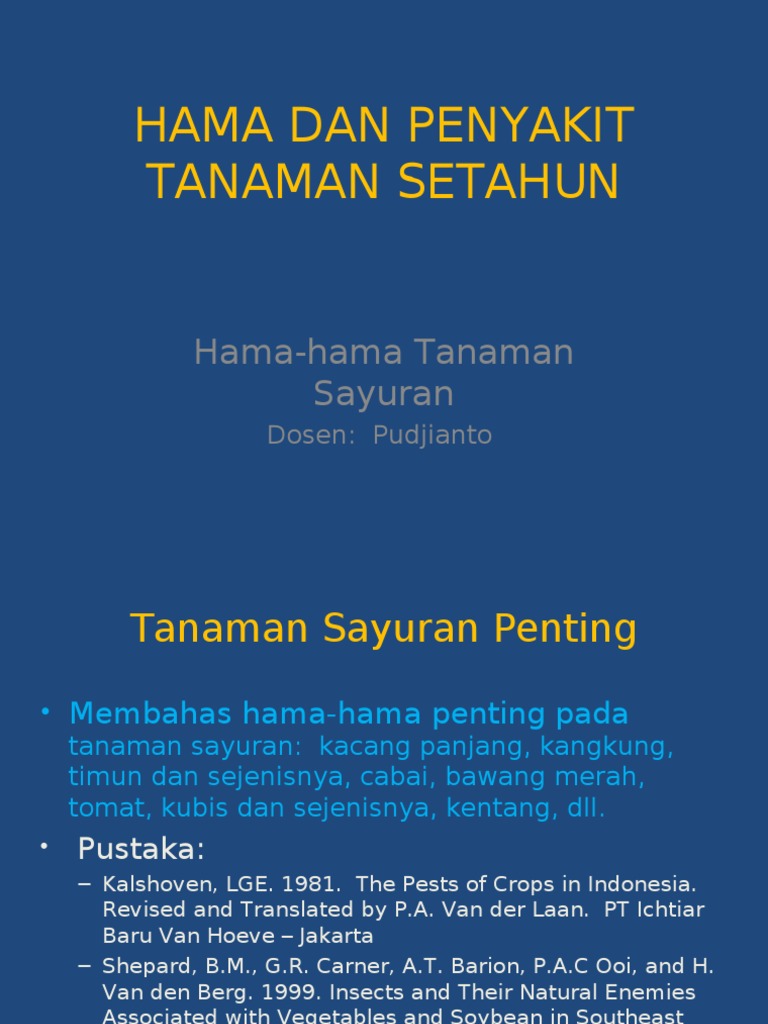 HAMA DAN PENYAKIT TANAMAN  SETAHUN SAYURAN01
