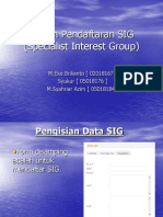 Sistem Pendaftaran SIG Untuk Teknik Informatika