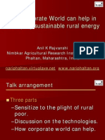 How Corporate World can help in developing sustainable rural energy