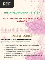 The Parliamentary System