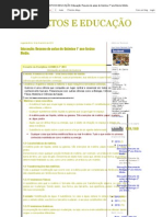 PROJETOS E EDUCAÇÃO_ Educação_ Resumo de aulas de Química 1° ano Ensino Médio